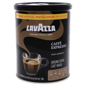 Caffe Espresso Medium Roast Ground Coffee by Lavazza for Unisex - 8 oz Coffee